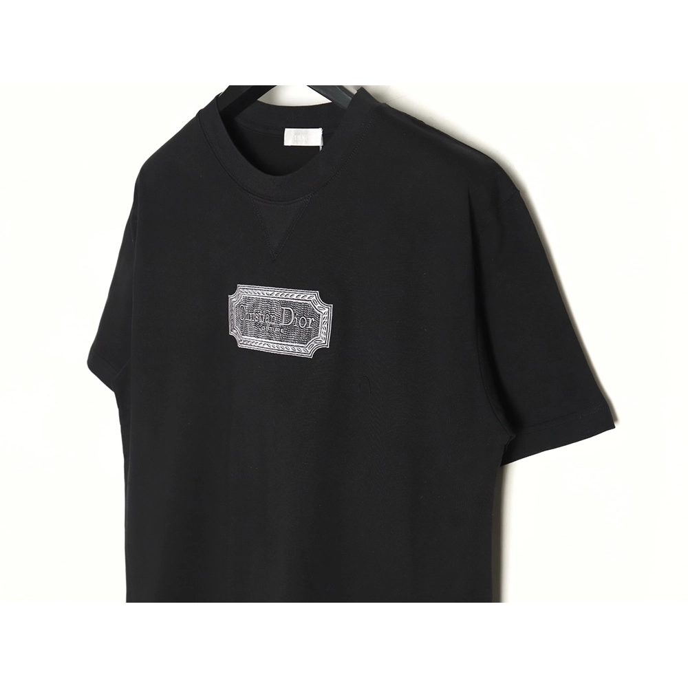 Dior Silver Logo Embroidered Short Sleeve T-Shirt TSK1,Dior