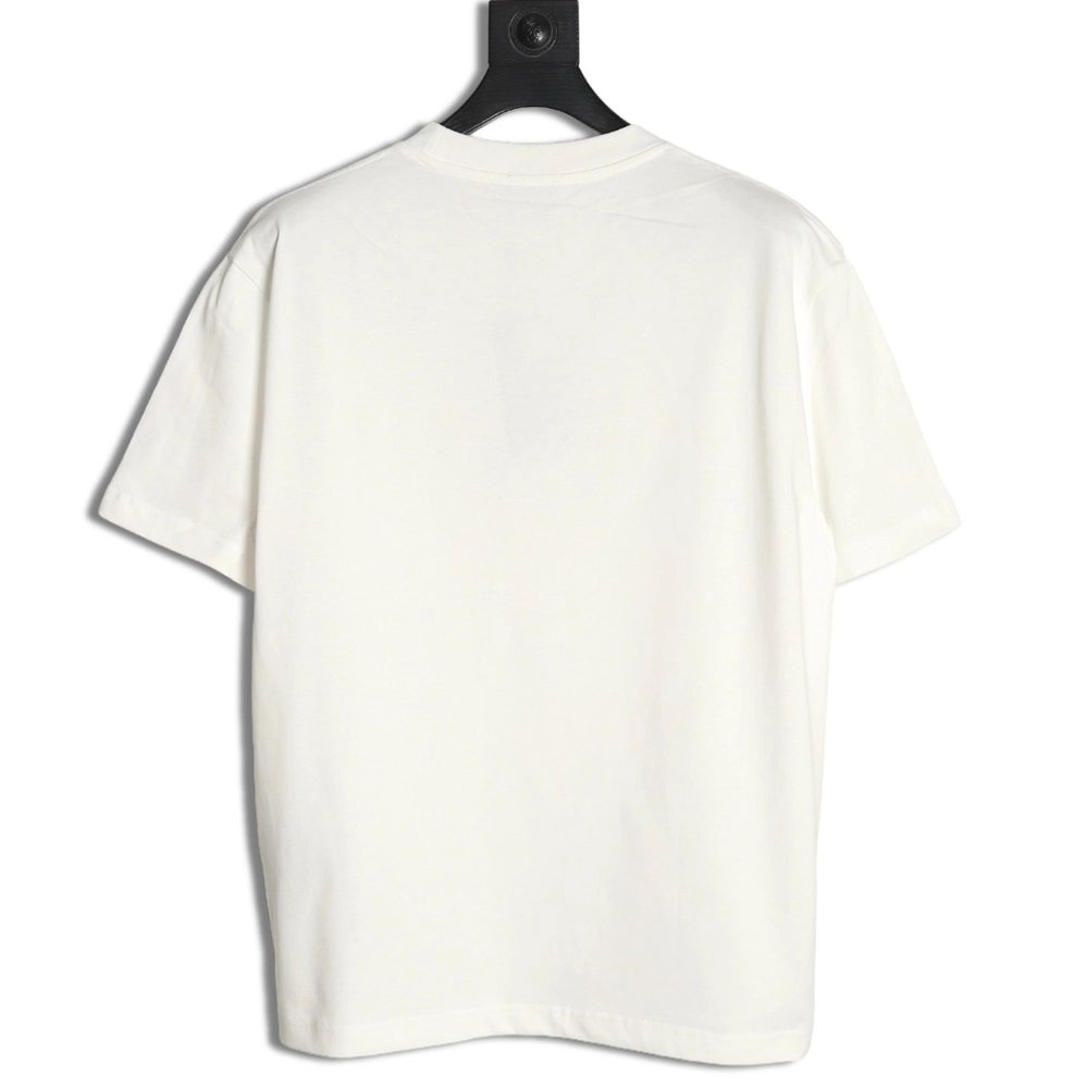 Dior Silver Logo Embroidered Short Sleeve T-Shirt,Dior