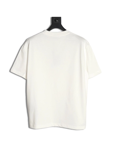 Dior Silver Logo Embroidered Short Sleeve T-Shirt,Dior