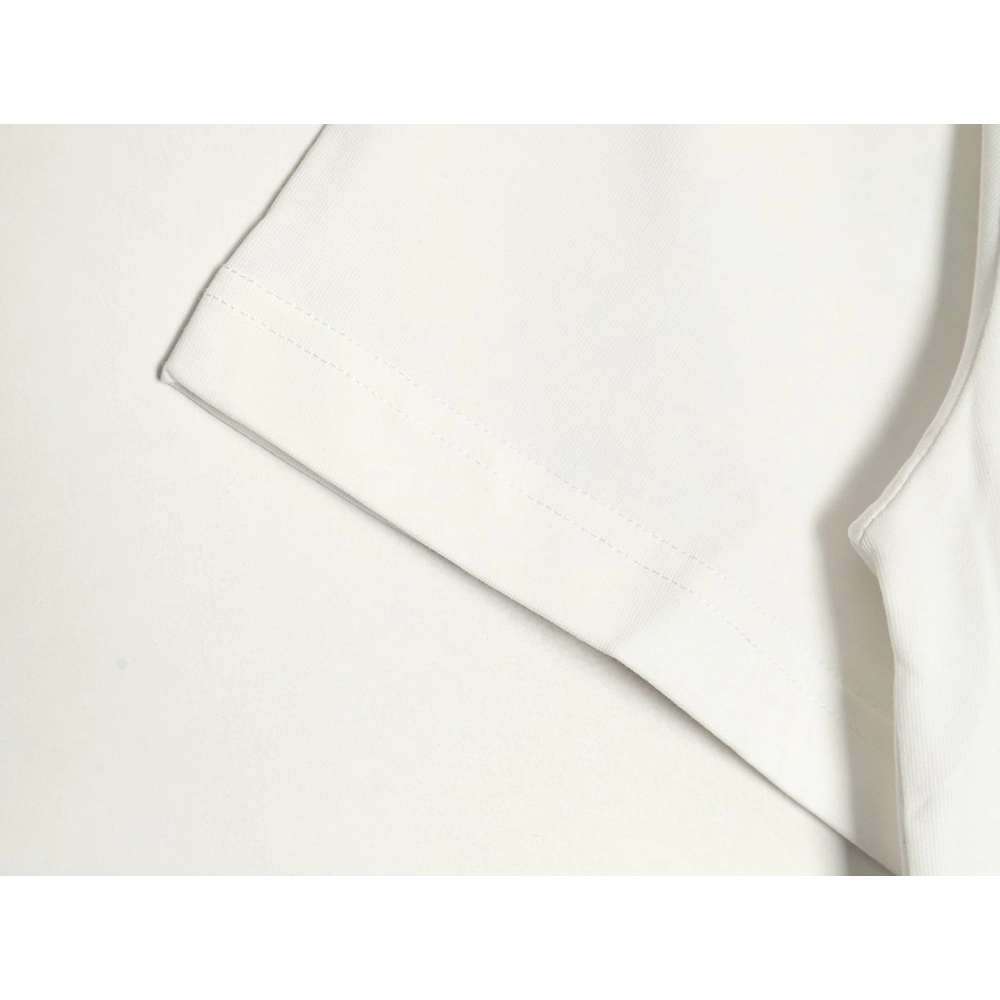 Dior Silver Logo Embroidered Short Sleeve T-Shirt,Dior