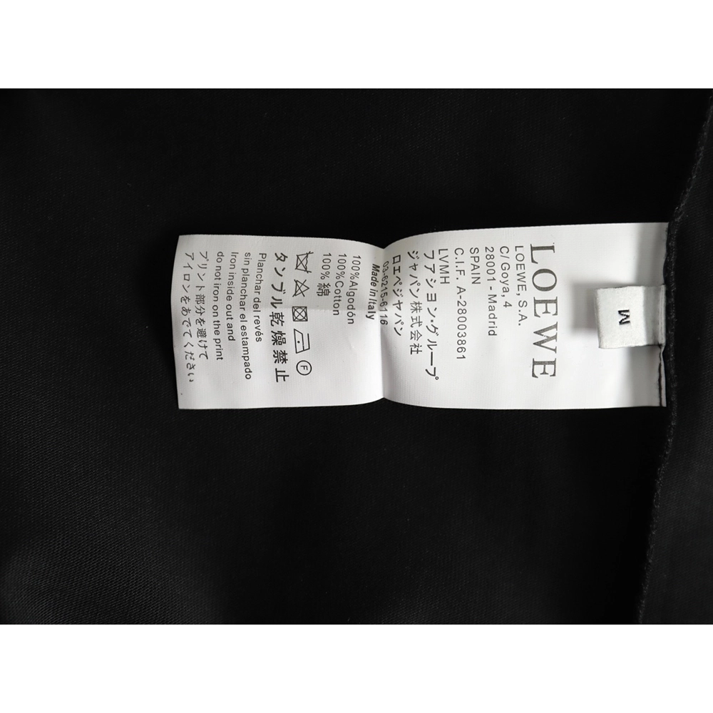 Loewe misplaced logo embroidery T-shirt TSK1,Loewe