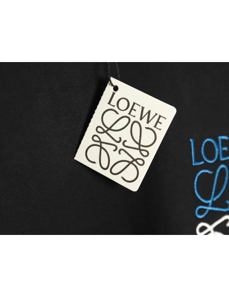 Loewe misplaced logo embroidery T-shirt TSK1,Loewe