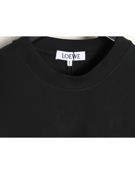 Loewe misplaced logo embroidery T-shirt TSK1,Loewe