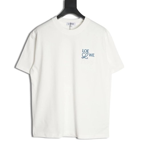 Loewe misplaced logo embroidery T-shirt,Loewe