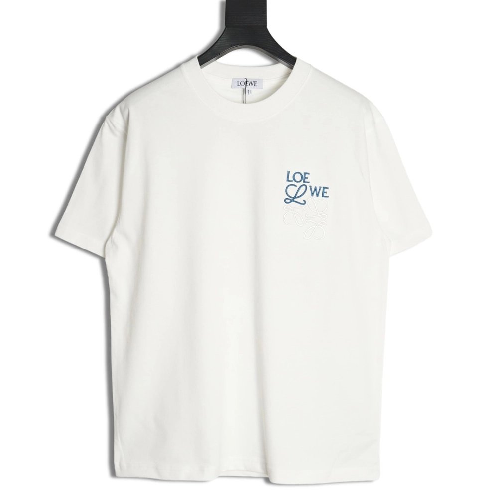 Loewe misplaced logo embroidery T-shirt,Loewe