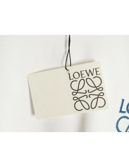 Loewe misplaced logo embroidery T-shirt,Loewe