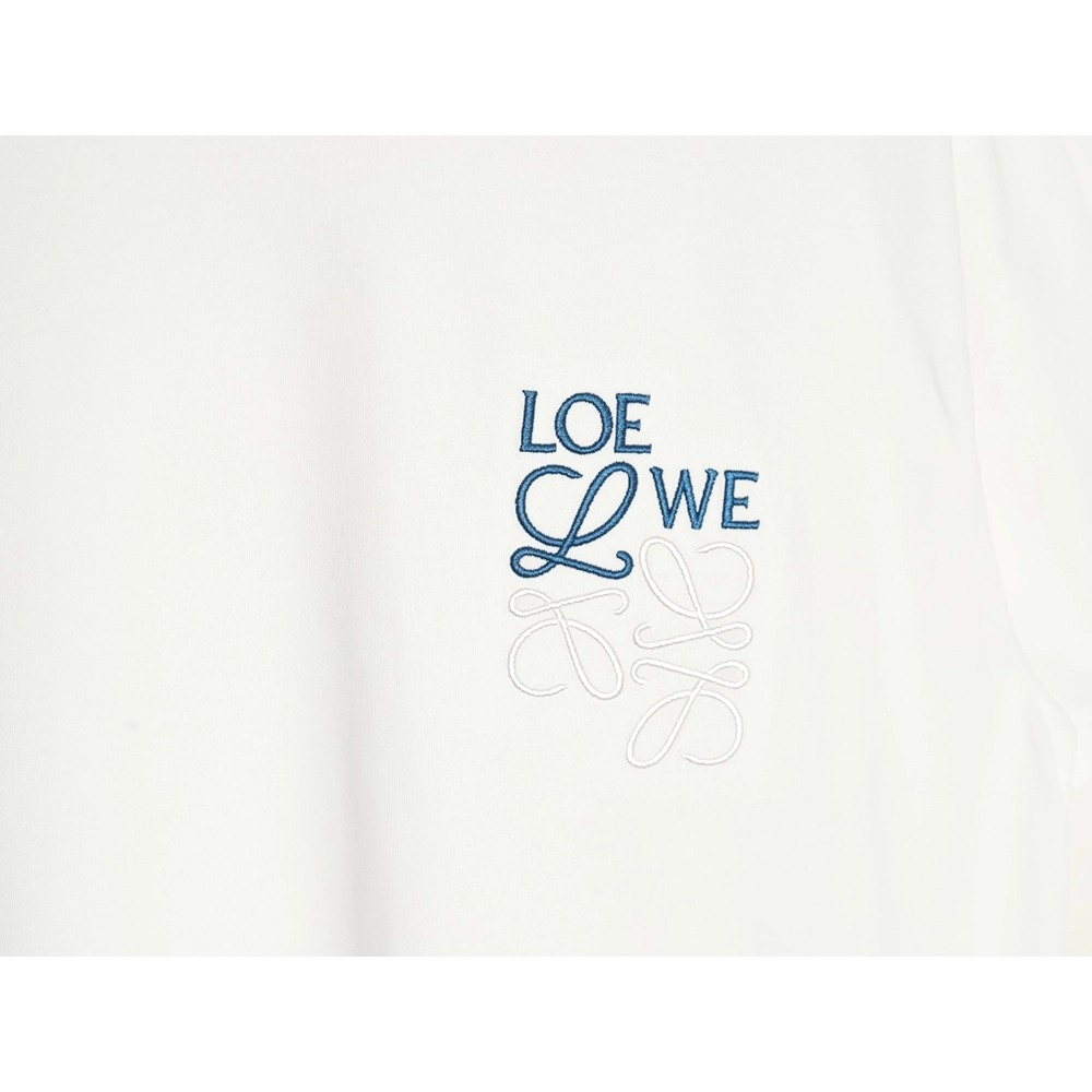 Loewe misplaced logo embroidery T-shirt,Loewe