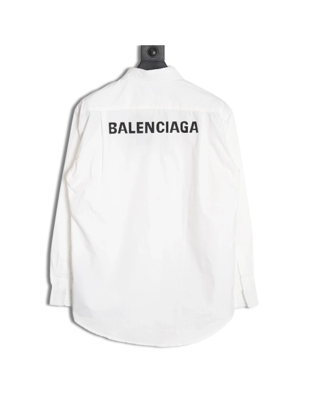 Balenciaga back logo print long sleeve shirt,Balenciaga