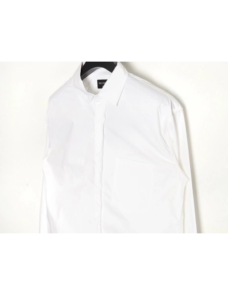 Balenciaga back logo print long sleeve shirt,Balenciaga