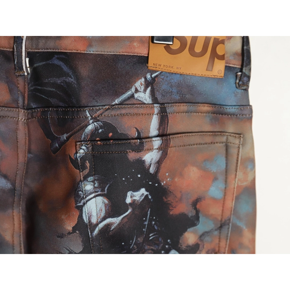 Supreme Frank Frazetta Denim Printed Track Pants,Supreme