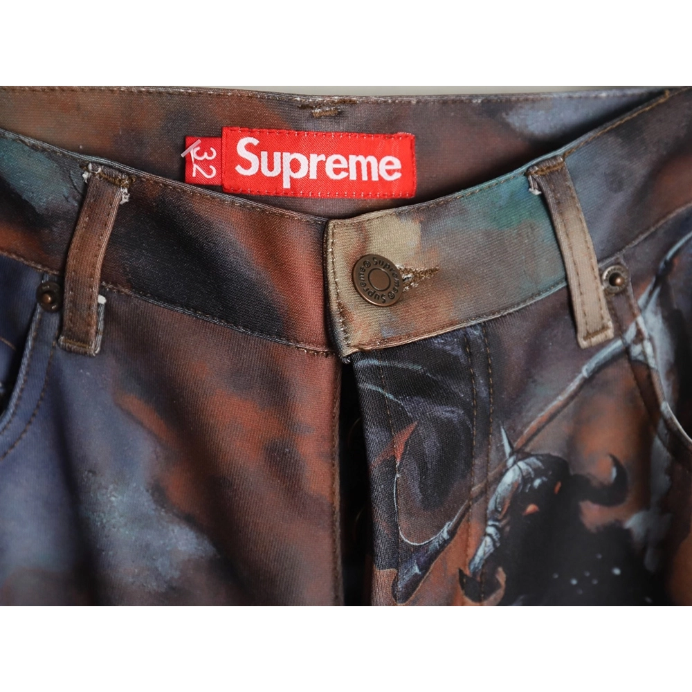 Supreme Frank Frazetta Denim Printed Track Pants,Supreme