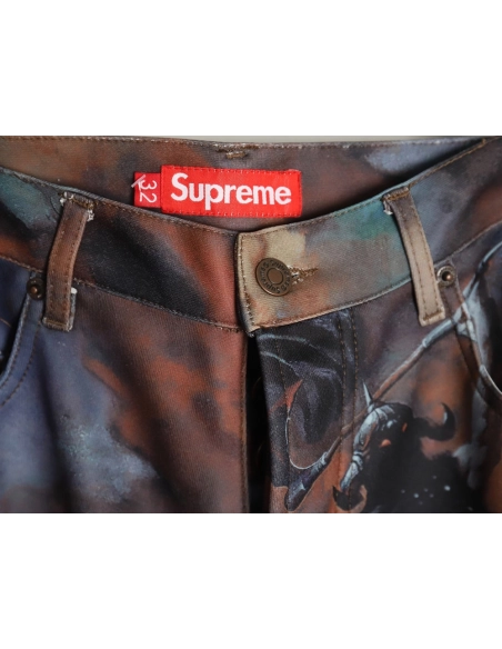 Supreme Frank Frazetta Denim Printed Track Pants,Supreme