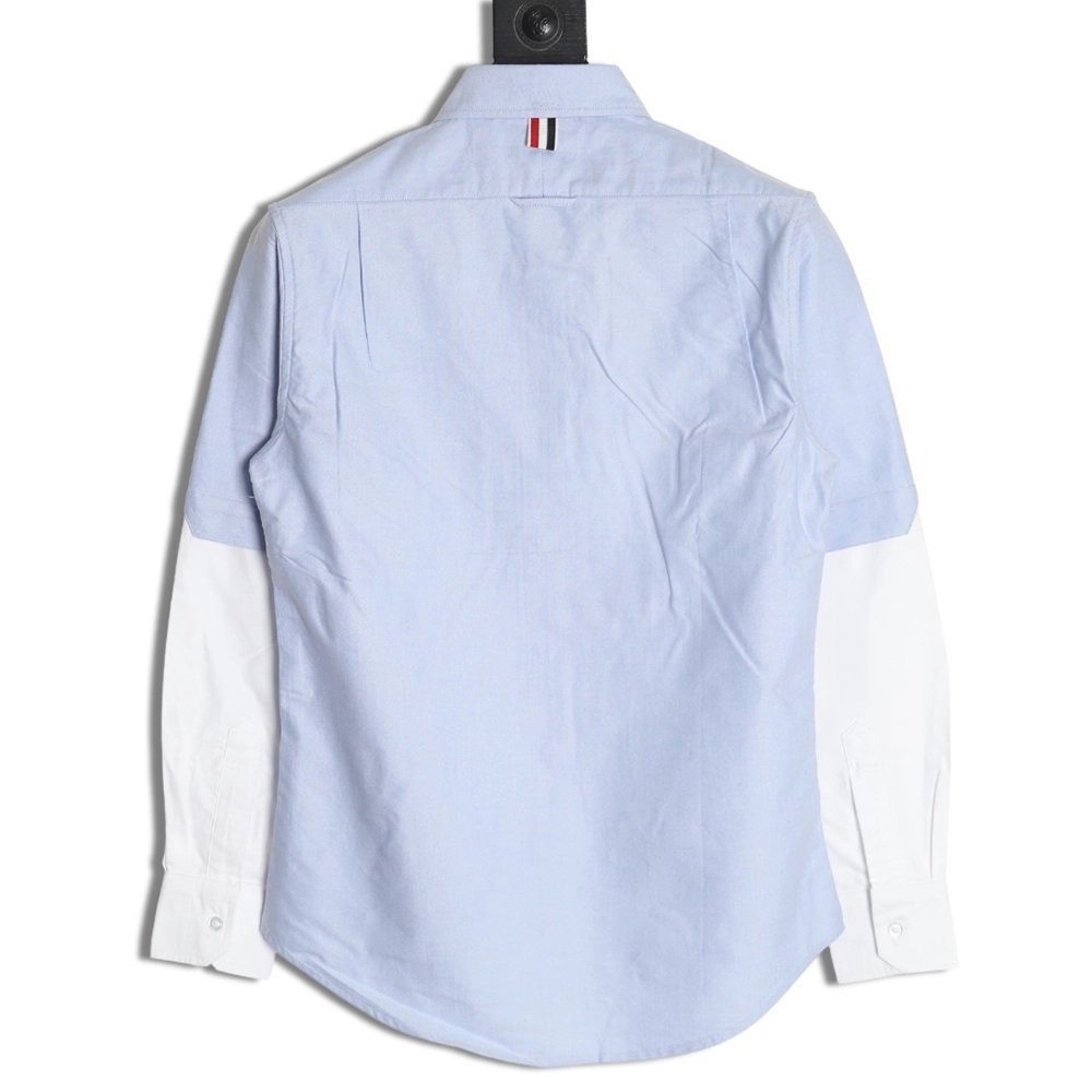 Thom Browne Double Sleeve Colorblock Long Sleeve Shirt,Thom Browne
