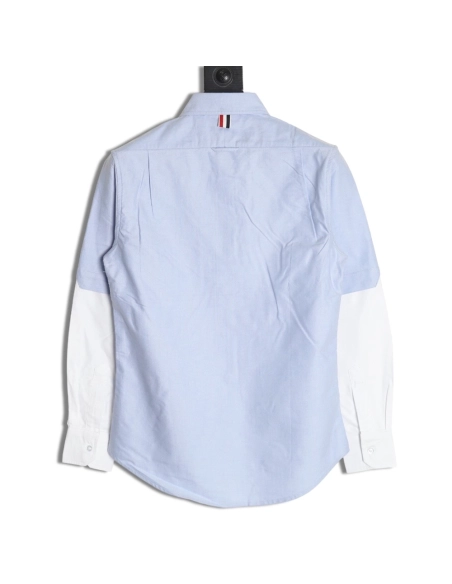 Thom Browne Double Sleeve Colorblock Long Sleeve Shirt,Thom Browne