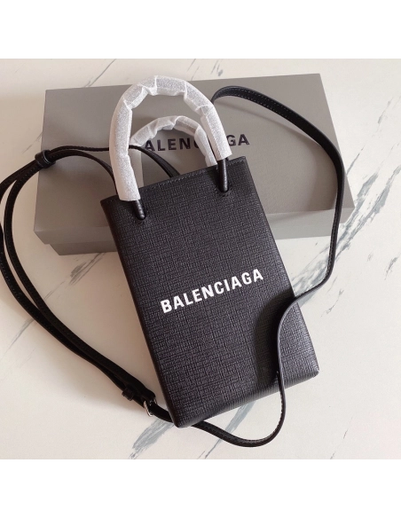 Balenciaga Logo Phone Tote Bags 593826 18*4.5*12cm,Balenciaga Bags