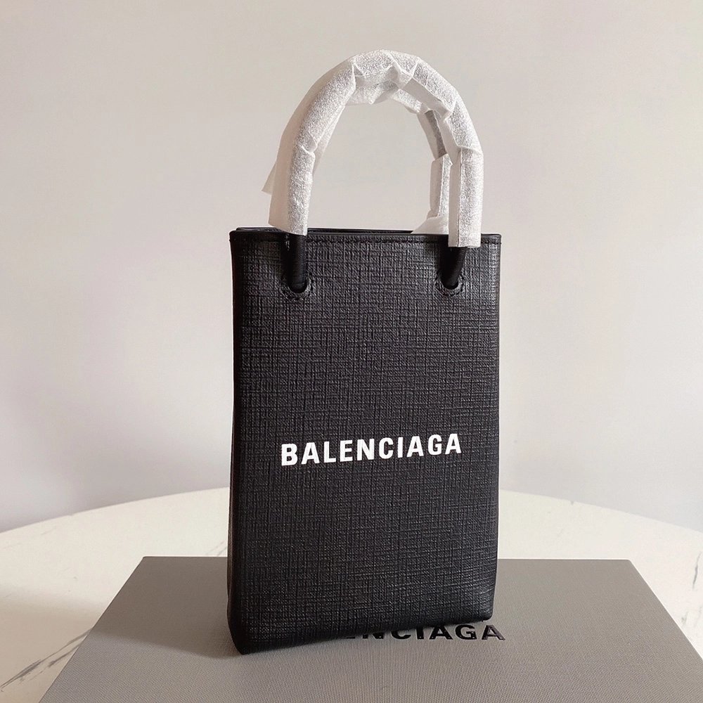 Balenciaga Logo Phone Tote Bags 593826 18*4.5*12cm,Balenciaga Bags