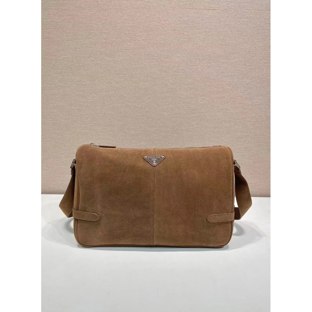 Prada Suede shoulder bags 2VH187 22*35*12cm,Prada Bags