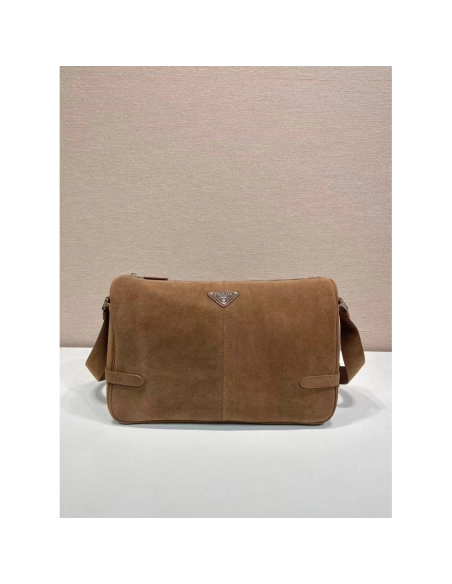 Prada Suede shoulder bags 2VH187 22*35*12cm,Prada Bags