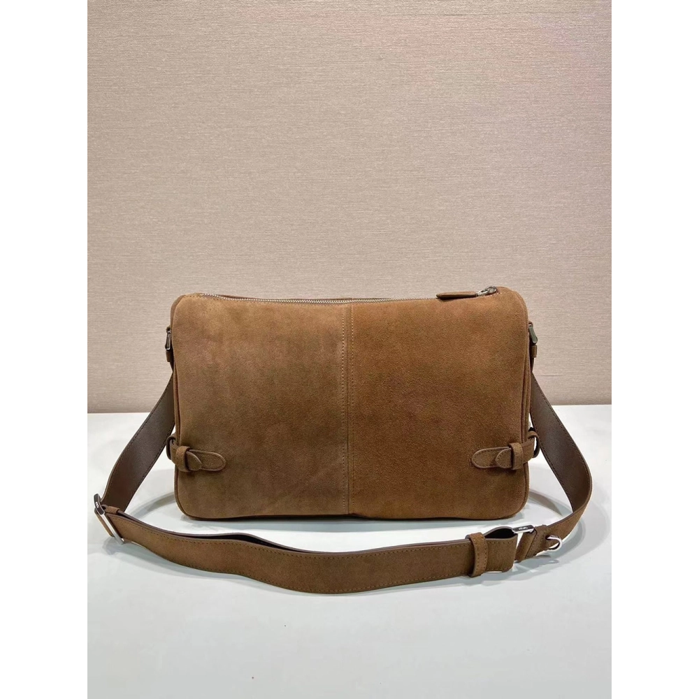 Prada Suede shoulder bags 2VH187 22*35*12cm,Prada Bags