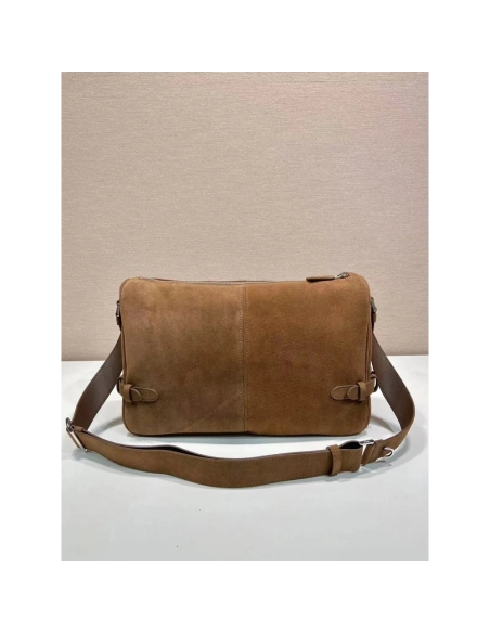 Prada Suede shoulder bags 2VH187 22*35*12cm,Prada Bags