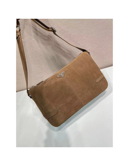 Prada Suede shoulder bags 2VH187 22*35*12cm,Prada Bags