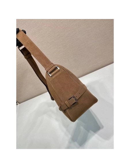 Prada Suede shoulder bags 2VH187 22*35*12cm,Prada Bags