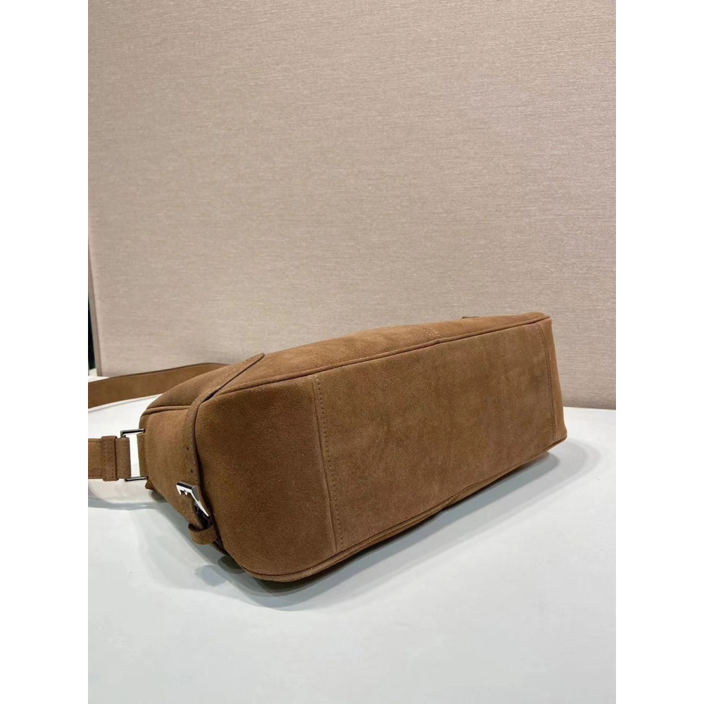 Prada Suede shoulder bags 2VH187 22*35*12cm,Prada Bags