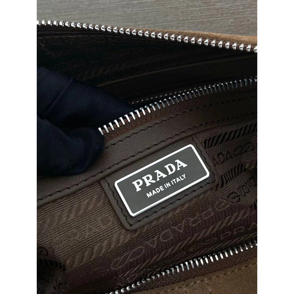 Prada Suede shoulder bags 2VH187 22*35*12cm,Prada Bags