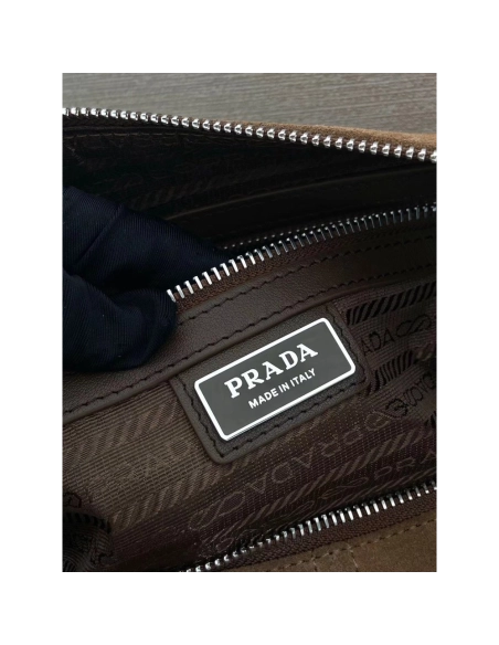 Prada Suede shoulder bags 2VH187 22*35*12cm,Prada Bags