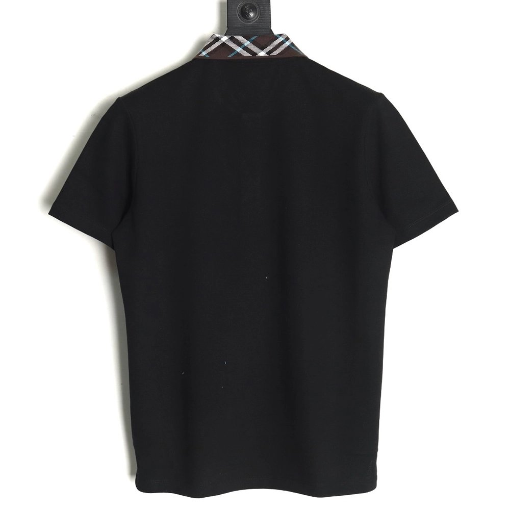 Burberry Check Collar Short Sleeve POLO Shirt TSK1,Burberry