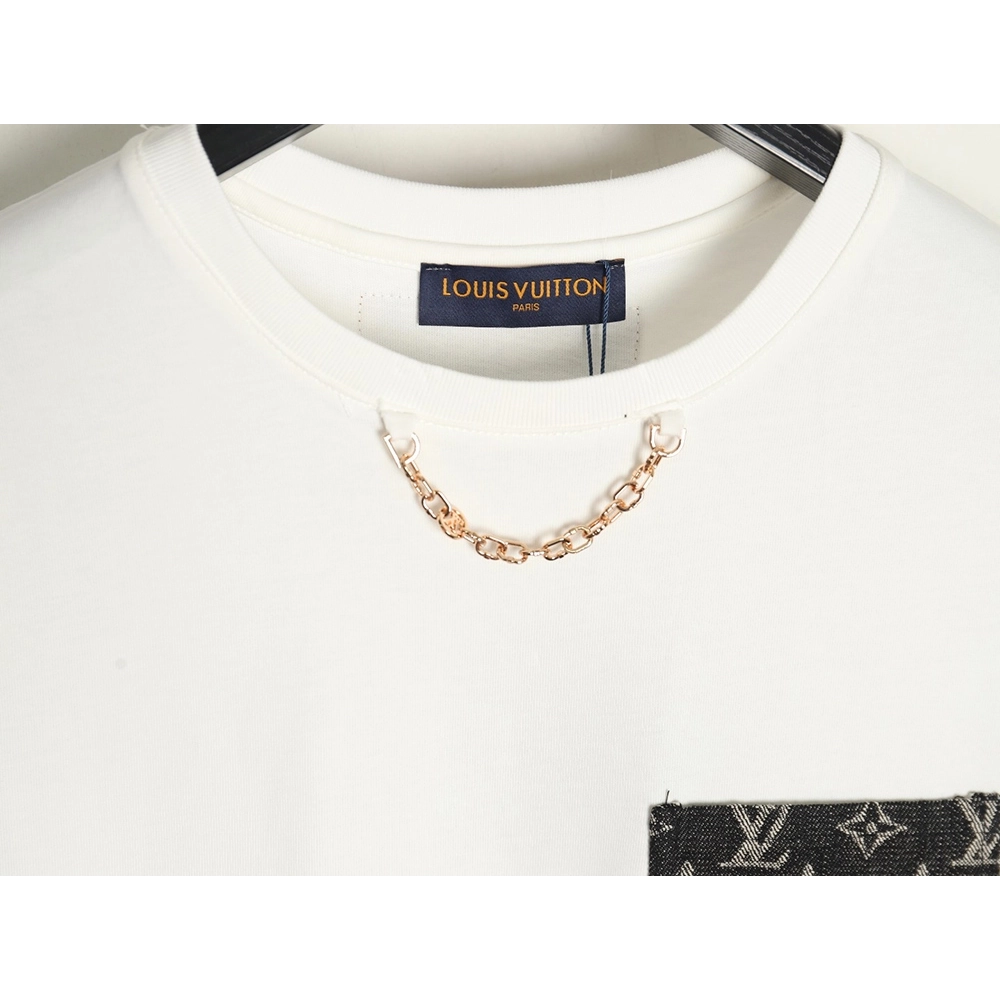 Louis Vuitton denim pocket short sleeves,Louis Vuitton