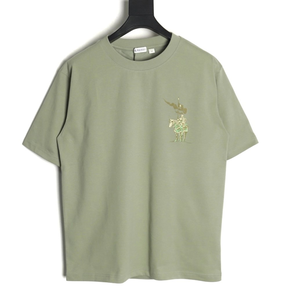 Burberry Warhorse Logo Colorblock Foam Print Short Sleeve T-Shirt TSK1,Burberry