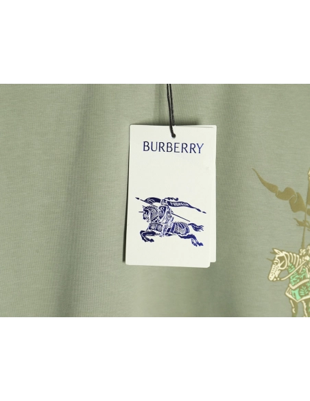 Burberry Warhorse Logo Colorblock Foam Print Short Sleeve T-Shirt TSK1,Burberry