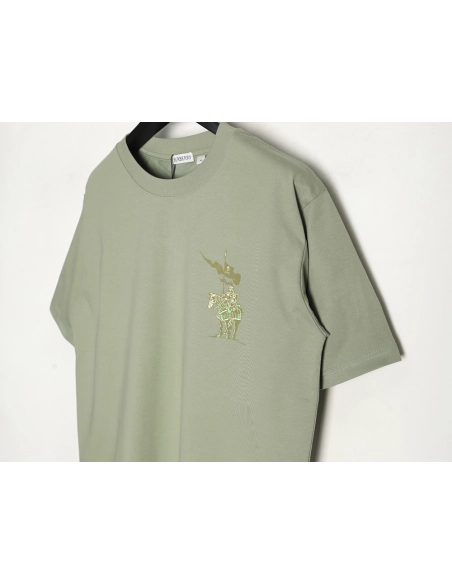 Burberry Warhorse Logo Colorblock Foam Print Short Sleeve T-Shirt TSK1,Burberry