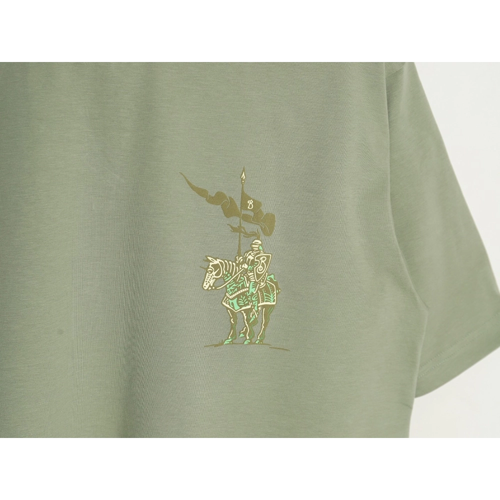 Burberry Warhorse Logo Colorblock Foam Print Short Sleeve T-Shirt TSK1,Burberry