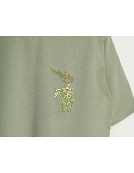 Burberry Warhorse Logo Colorblock Foam Print Short Sleeve T-Shirt TSK1,Burberry