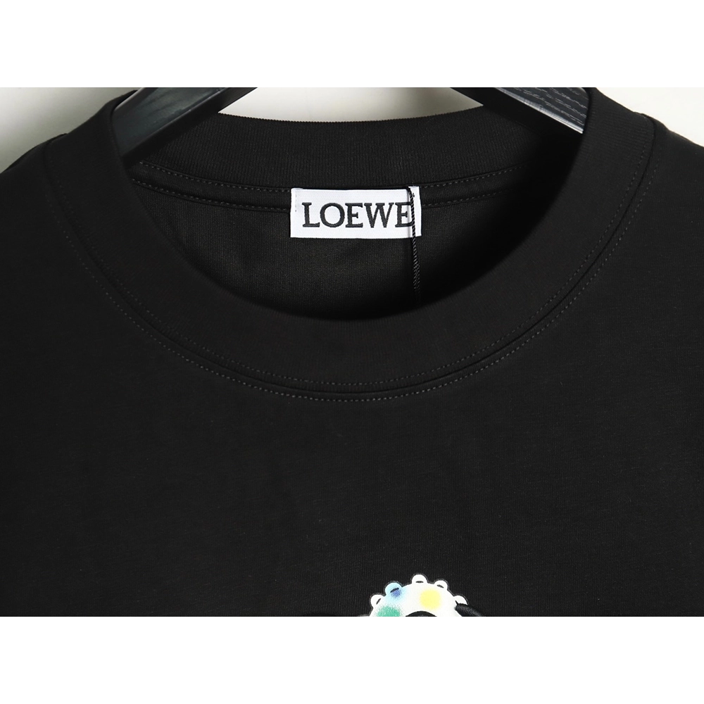 Loewe Octopus print and Anagram embroidered short-sleeved T-shirt TSK1,Loewe