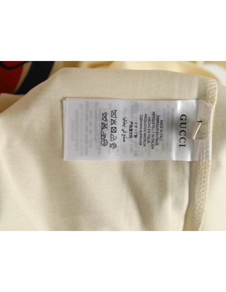 Gucci Double G interlocking logo foam print short-sleeved T-shirt,Gucci