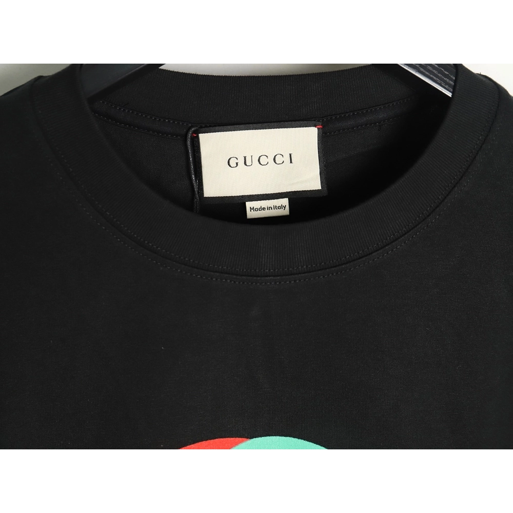 Gucci Double G interlocking logo foam print short-sleeved T-shirt TSK1,Gucci