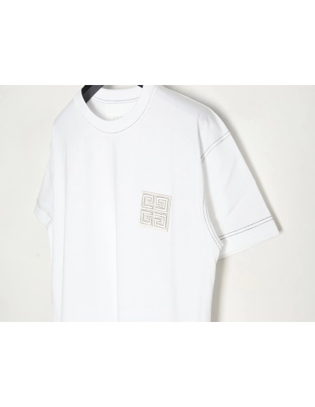 Givenchy chest 4G topstitch embroidered short sleeves,Givenchy