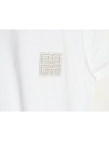 Givenchy chest 4G topstitch embroidered short sleeves,Givenchy