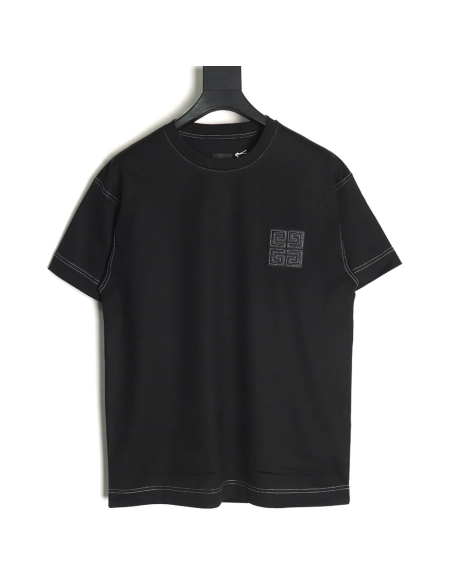 Givenchy chest 4G topstitch embroidered short sleeves TSK1,Givenchy
