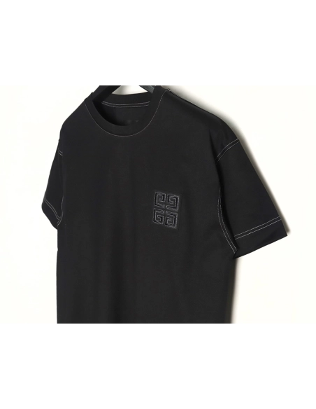 Givenchy chest 4G topstitch embroidered short sleeves TSK1,Givenchy