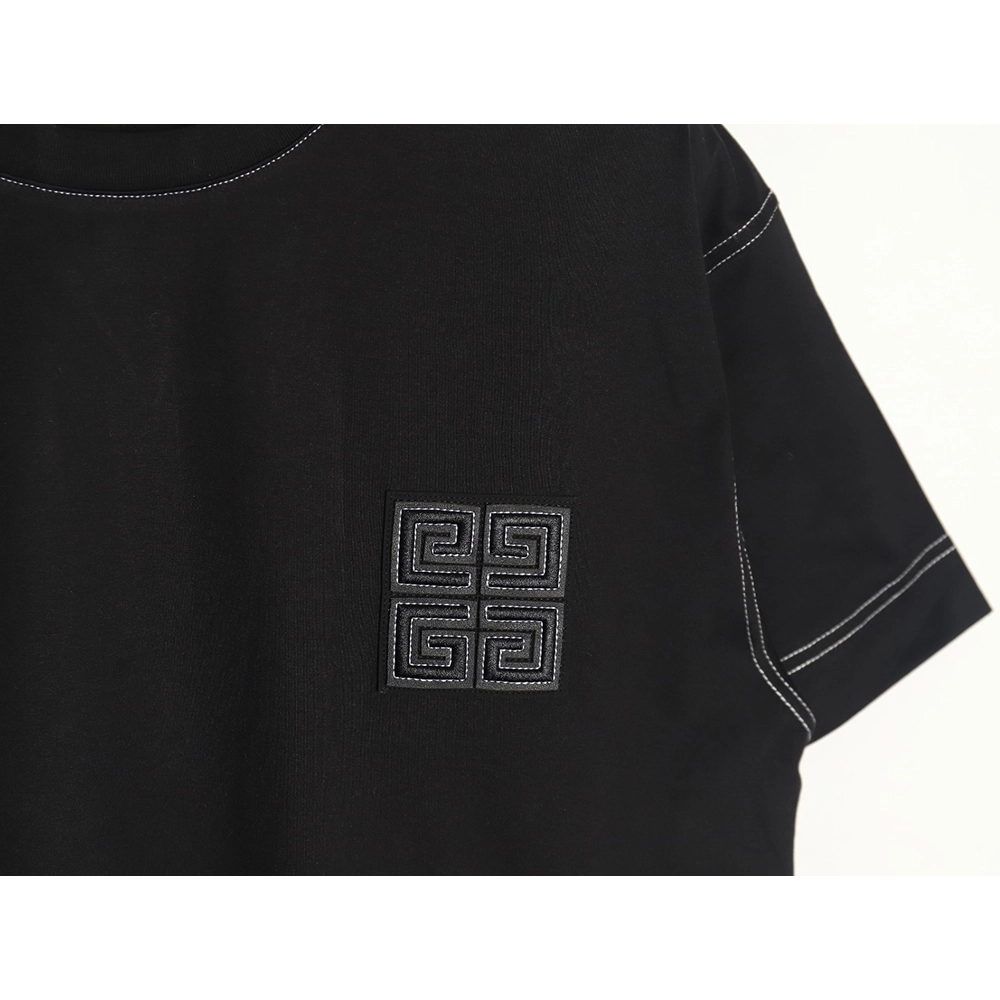 Givenchy chest 4G topstitch embroidered short sleeves TSK1,Givenchy