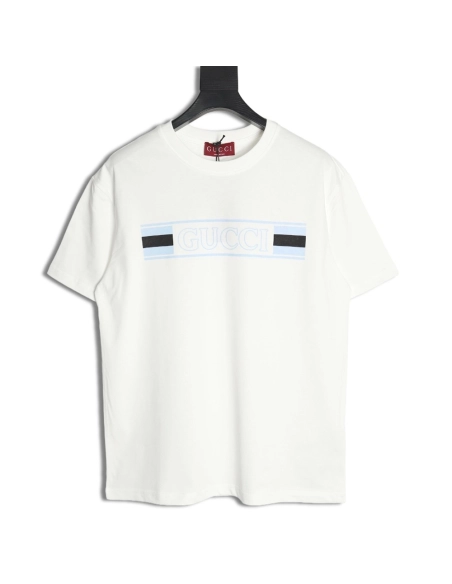 Gucci hollow letter logo print short sleeve,Gucci