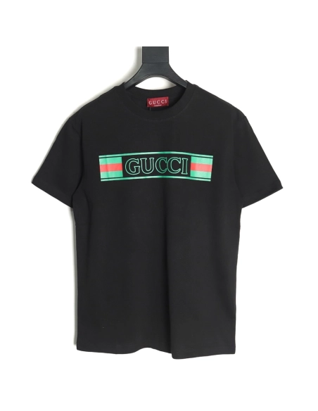 Gucci hollow letter logo print short sleeve,Gucci