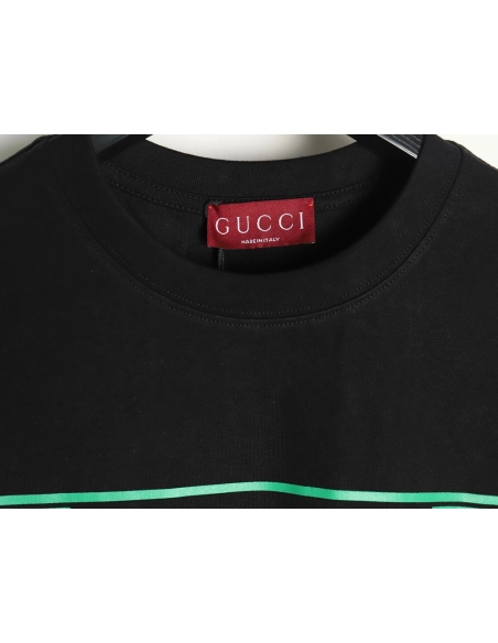 Gucci hollow letter logo print short sleeve,Gucci