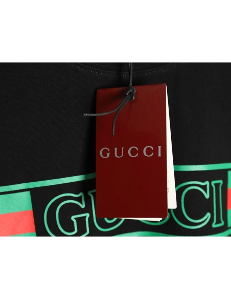 Gucci hollow letter logo print short sleeve,Gucci