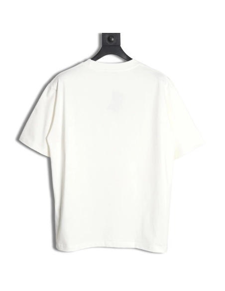 Prada Neckline Metal Triangle Logo Short Sleeve T-Shirt,Prada