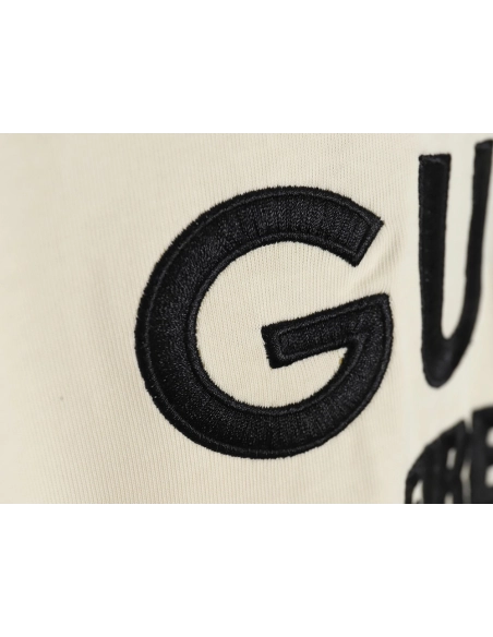 Gucci classic 1921 letter embroidered logo pattern short sleeve,Gucci